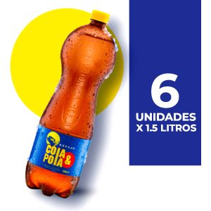 COLA Y POLA PET 1.5 LITROS X 6 UNIDADES