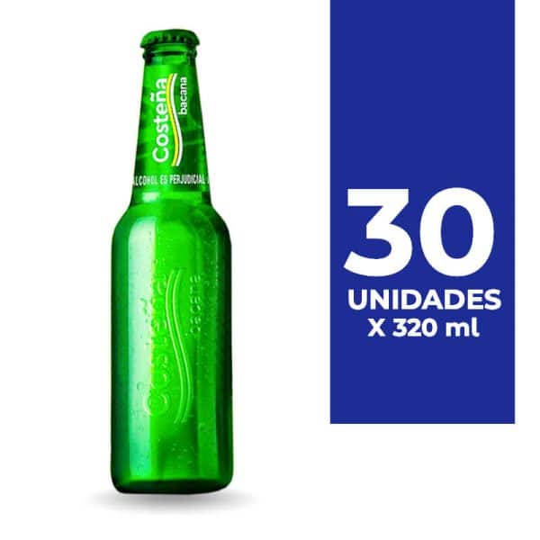 COSTEÑA BACANA RETORNABLE 320 CC X30 UNIDADES