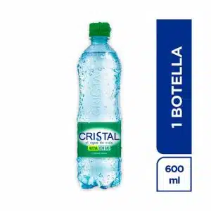 Agua cristal con gas 600  X 24 unidades
